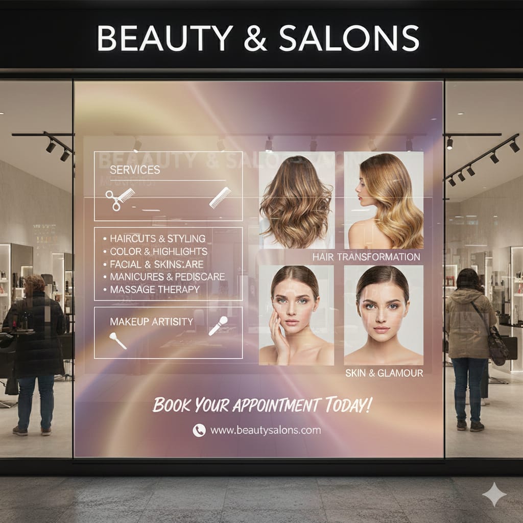Salon storefront